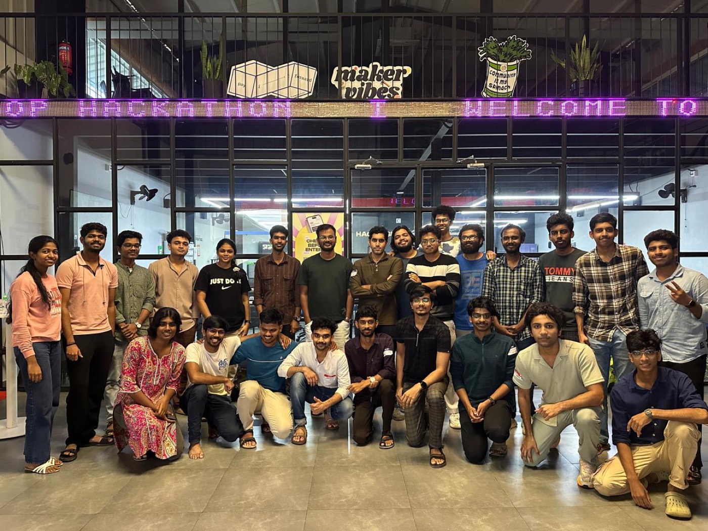 Hackathon night at TinkerSpace Kochi